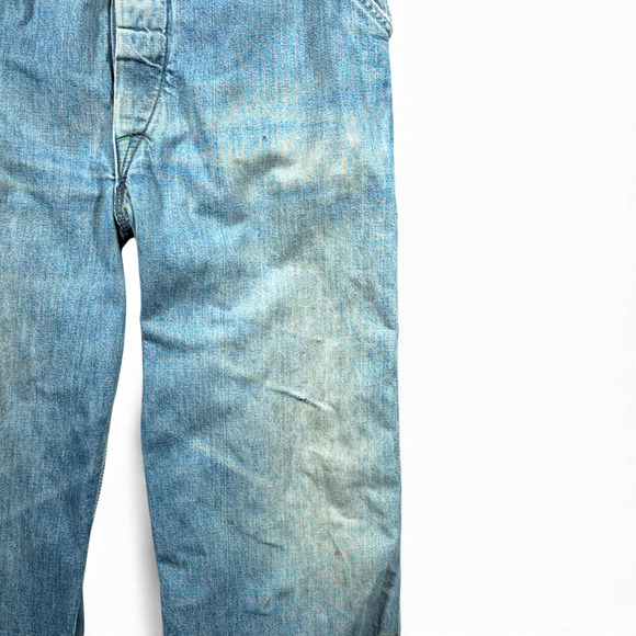 Vintage OshKosh BGosh Overalls Mens 34x30 Blue Denim Vestbak Sanforized USA 60s - Picture 6 of 15